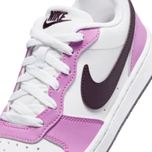 Nike COURT BOROUGH Kids' Sneakers, Sports & Casual Shoes, White, DV5456-136 - Pink - View 6