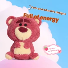 Disney 迪士尼正版草莓熊毛绒玩具，香氛背包娃娃，填充动物，抱枕，女士生日/圣诞礼物 - 9號圓滾滾舒芙蕾系列-總動員熊 - 查看 2