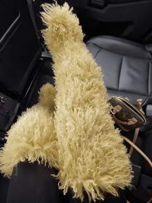 Women's Winter Knee High Boots Pull-On Faux Fur Round Toe Strap Boots For Women Comfy Plush Warm Outdoor Indoor Flat Shoes Punk Party Dressy Furry Fluffy Winter Autumn Fall Boots - 長款黃色 - 查看 4