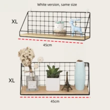 1pc Creative Wall Mounted Storage Rack With Handle - Iron Made - Durable - High Load Bearing Capacity - Home Wall Mounted Storage Rack - Portable - Bathroom - Toilet - Wall Mounted - Storage - Hanging Storage Rack - Cosmetics And Skincare Storage Rack - Dorm Bedside Rack Bathroom - Black - View 11