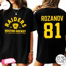 Ilya Rozanov 81-Boston  Shirt, Hudson Williams Connor Storrie Shirt, Heated Rivalry Inspired Shirt, Ilya Rozanov Shane Hollander Tee - 黑色 - 查看 6