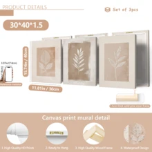 Bộ 3 tranh nghệ thuật đường nét thực vật màu be, tranh in lá cây tối giản, tranh canvas lá phong cách Boho, trang trí tường hiện đại, phù hợp cho phòng khách, phòng ngủ, nhà bếp, ký túc xá, văn phòng, quán cà phê, hành lang, phòng ăn và các không gian trang trí nhà khác, thích hợp cho sinh nhật, lễ tốt nghiệp và các dịp khác, có thể dùng làm tranh canvas treo tường, tranh nghệ thuật dành cho nữ giới thời trang, tranh nghệ thuật trích dẫn truyền cảm hứng, trang trí nhà cửa, tranh treo tường. - Màu be - Xem 18