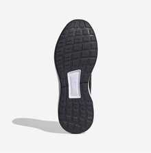 Adidas 男士透气网面休闲运动跑步鞋 - 黑與白 - 查看 5