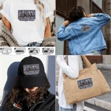 1件/2件装“驱散你的心魔”嬉皮朋克摇滚卡通趣味酷炫刺绣缝制贴片，服装配饰刺绣缝纫熨烫贴花装饰，适用于衬衫、裤子、鞋子、包包 - 方形 - 查看 6