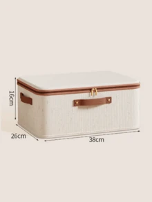 Foldable & Portable Storage Box, Dust-Proof Clothes & Quilt Organizer, Spring-Loaded Home Storage Container - Convenient & Space-Saving, Suitable For Bedding, Fabrics, Storing Clothes & Quilts For Dorm, Outdoor Yard, Back To School Season (May Have Slight Color Transfer Or Printing Due To Textile Materials, But Does Not Affect Usage) - Multicolor - View 13