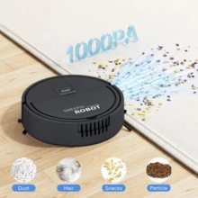 Aspiradora robótica con succión de 1000Pa, limpieza automática, fregado en seco y húmedo, barredora eléctrica - Multicolor - Ver 2