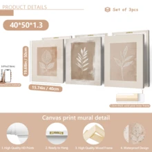 Bộ 3 tranh nghệ thuật đường nét thực vật màu be, tranh in lá cây tối giản, tranh canvas lá phong cách Boho, trang trí tường hiện đại, phù hợp cho phòng khách, phòng ngủ, nhà bếp, ký túc xá, văn phòng, quán cà phê, hành lang, phòng ăn và các không gian trang trí nhà khác, thích hợp cho sinh nhật, lễ tốt nghiệp và các dịp khác, có thể dùng làm tranh canvas treo tường, tranh nghệ thuật dành cho nữ giới thời trang, tranh nghệ thuật trích dẫn truyền cảm hứng, trang trí nhà cửa, tranh treo tường. - Màu be - Xem 17