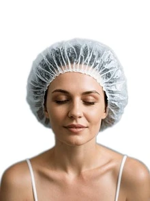 50PCS Thickened Hair Conditioning Caps Disposable Shower Caps PE Material Elastic Band No Tear Design Dust Proof Hair Treatment Caps For Daily Hair Care Perfect For Home Use Travel Salon Treatments Washable And Colorfast Suitable For Women Men All Hair Types Great Gift For Mom Daughter Friends Best Hair Care Solution For Valentines Day Mothers Day Christmas - 無色 - 查看 3