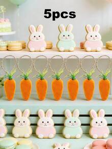 10/5/1pc-Easter Hanging Carrot -4.4 Inch Artificial Simulation Easter Foam Carrots,Bubble Mini Carrot Hanging Pendant For Home Party DIY Crafts Decor - Multicolor - View 9