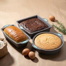 Keidason 3pcs Silicone Baking Mold Set - Round, Square And Rectangular, Suitable For Baking Brownies, Sponge Cakes And Breads, High Temperature Resistant Non-Stick Baking Tool Set - Multicolor - View 11