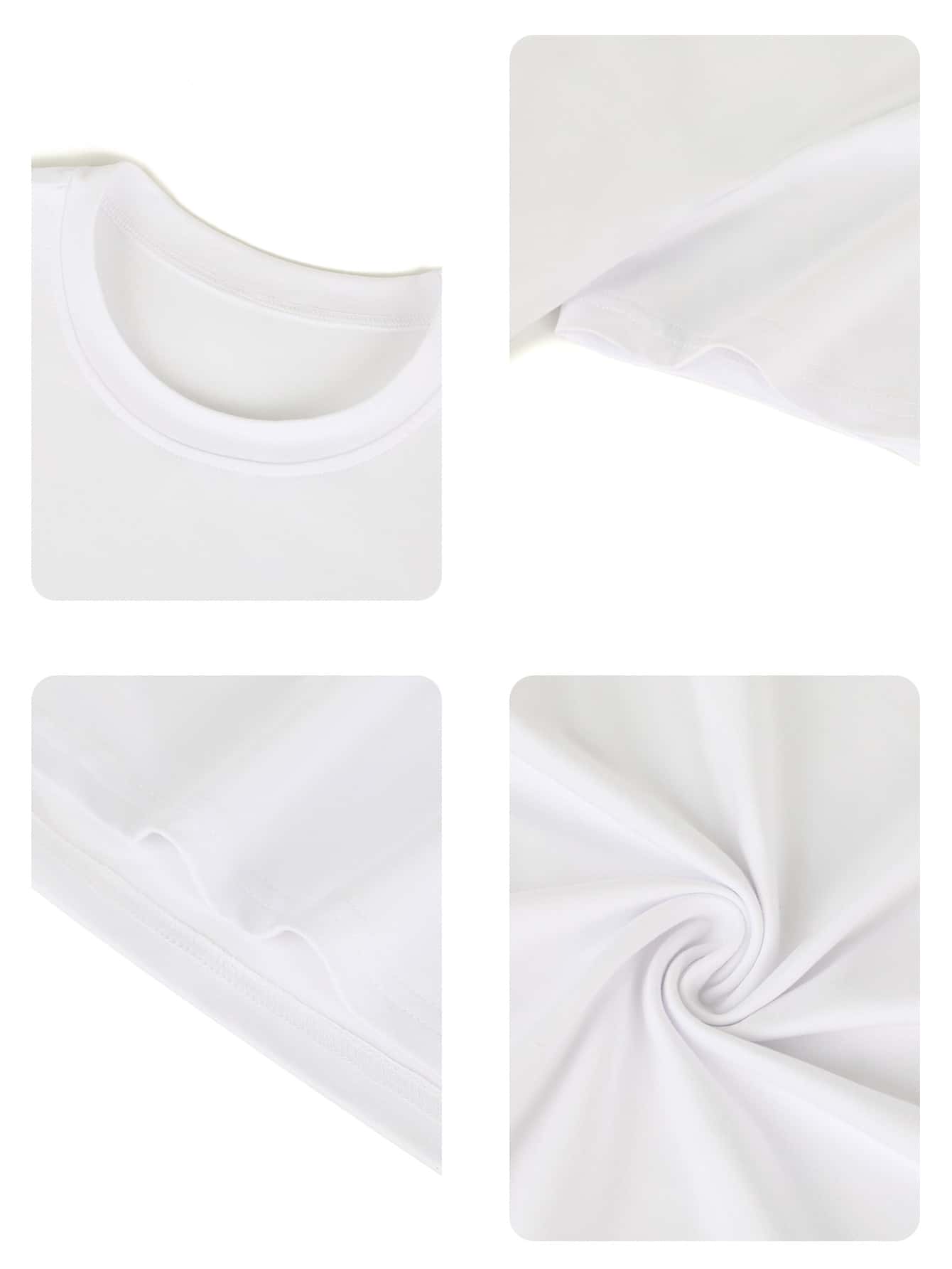 女士“蒙特卡洛法国里维埃拉”龙虾印花休闲宽松柔软棉质透气短袖T恤，适合夏季海滩旅行、游艇派对和日常外出。 - 白色 - 查看 4