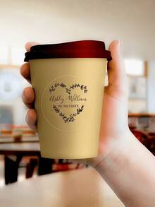 1/12/24/36/48/60 Pcs Customized Wedding Stickers, Round Personalized Couple Name And Date Decals, 6/5/4 Cm Wedding Gift Stickers, Wedding Invitation Seals And Gift Wrapping Labels, Romantic Anniversary And Valentine'S Day Stickers, Self-Adhesive Wedding Celebration Sticker - Regular Model - View 8