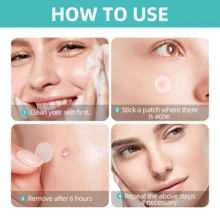 720片透明祛痘贴，透气隐形超薄亲肤遮瑕防水 - 無色 - 查看 3