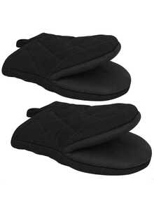 1/2 Anti Slip Pure Cotton Insulated Gloves Duckbill Clip Kitchen Microwave Anti Scald Thick Oven Baking High-Temperature Gloves - Multicolor - View 5