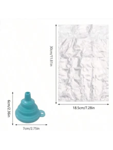 2400 piezas Bolsa de hielo desechable de verano Bandeja de cubitos de hielo sellada Molde de cubitos de hielo transparente para uso doméstico Herramienta de molde de cubitos de hielo de maracuyá - Multicolor - Ver 4