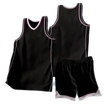 2pcs Personalized Basketball Jersey- Club Name,Number&Logo Print Tank Top+Shorts Sports Set ,Ideal Gifts For Family,Friends,For Competition. Black - Black - View 2