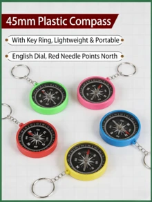 6 piezas, llavero con brújula, colgante con brújula, mini brújula de bolsillo herramienta de navegación para exteriores, adecuada para campamento, senderismo, escalada, regalos de cumpleaños, deportes al aire libre, colgante personalizado con brújula, suministros de camping portátiles, llavero, herramienta de navegación para senderismo - Multicolor - Ver 4