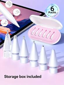 2026 Upgraded Replacement Nibs, Compatible With Apple Pencil Pro, Fine Metal Nibs, Compatible With Apple Pencil 2nd Gen And 1st Gen/USB-C Apple Pencil, Precise, Nib Set, Gift Box Packaging, Suitable For Gifting To Mothers, Family, And Friends On Birthdays, Holidays, Etc. - Multicolor - View 16