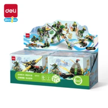 DELI YP177 Building Blocks, Detailed Reproduction Of Classic Image, Easy To Assemble, Quick To Form, Creative Desktop Ornament, Full Of National Style, Suitable For Children And Collection - Green - View 6