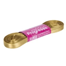 Satin Ribbon, 7mm Wide, In 10m Lengths. - GOLDEN (color 1389) - View 1