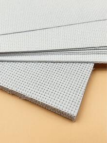 10pcs White Aida Cross Stitch Fabric - 14ct And 11ct Options Available, Clear Grid, For DIY Embroidery, Hand Wash Only - 25*25cm 10 Sheets - View 2