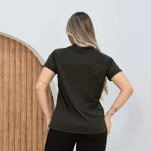 Kit Of 2 Women's Dry Fit T-Shirts For Gym, Workout, And Fitness - Fiery Red - 查看 3