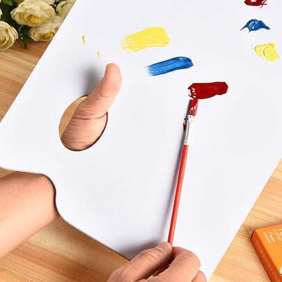 1 Set Artist Disposable Tear-Off Palette Paper, Suitable For Gouache, Acrylic, Oil Painting, Watercolor Art Supplies