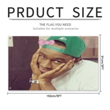 1PC Rapper Tyler American Flag The Creator 3*5FT, Tyler Concert Flag, Tyler Rap Banner, Hip Hop Poster,2026 Tyler Bedroom Party Decorations College Dorm Decor - Pink - View 4