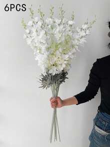 1/3/6支装 33.8英寸人造丝孔雀花长茎仿真植物，适用于家居装饰、房间装饰、婚礼装饰、落地花瓶装饰、春夏装饰、花园装饰、户外派对装饰、办公室装饰 - 彩色 - 查看 19