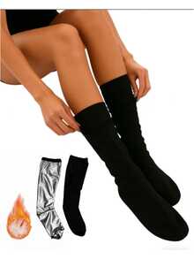 1pc Sauna Foot Sleeve, PU Sports Sweat Foot Cover, Sauna Sweat Foot Protector, Anti-Cracking, Moisturizing, Smooth Coating, Sweat-Inducing, Home Use Foot Sleeve, (This Product Comes In 1pc And 1 Pair) - Multicolor - View 5