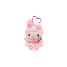 SANRIO 三丽鸥官方樱花与爱心系列：酷洛米和美乐蒂毛绒钥匙扣 - 柔软可爱的卡通毛绒玩具，可用作钥匙扣或装饰品，深受女性、儿童和粉丝喜爱，非常适合装饰背包和钥匙扣，为您的生活空间增添魅力。 - 彩色 - 查看 14