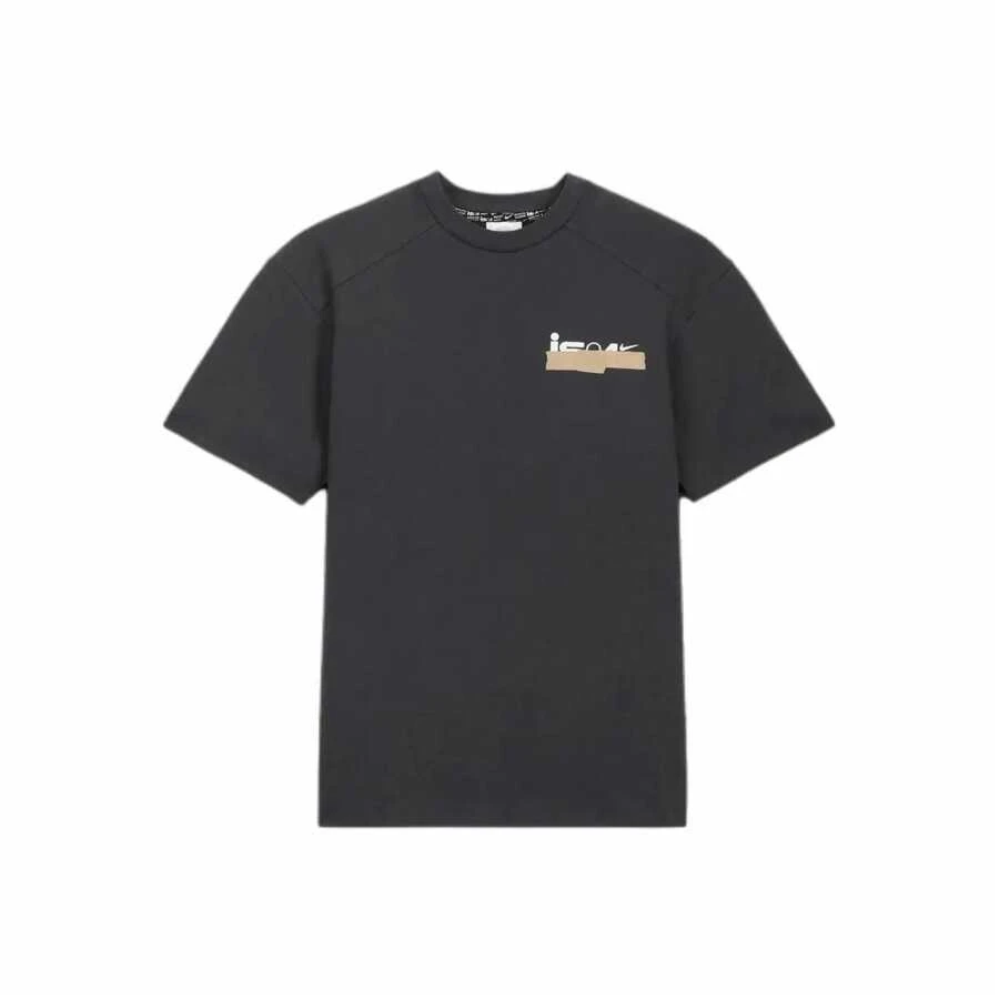 Nike Retro Graphic Print Crew Neck Pullover Loose Short Sleeve T-Shirt, Unisex, Black - 黑色 - 查看 1