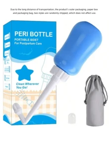 1pc Portable Travel Bidet Bottle, Leak-Proof Perineal Cleansing Spray Bottle, Portable Feminine Hygiene Cleaner, Large Capacity Handheld Travel Bidet, 350ml, Random Style Carrying Pouch - Multicolor - View 22