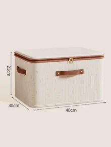 Foldable & Portable Storage Box, Dust-Proof Clothes & Quilt Organizer, Spring-Loaded Home Storage Container - Convenient & Space-Saving, Suitable For Bedding, Fabrics, Storing Clothes & Quilts For Dorm, Outdoor Yard, Back To School Season (May Have Slight Color Transfer Or Printing Due To Textile Materials, But Does Not Affect Usage) - Multicolor - View 10