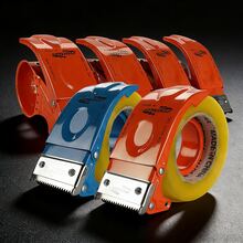 1pc 6cm Replaceable Blade Tape Dispenser Cutter, Metal Packaging Tape Dispenser Gun Box Sealer, Suitable For Home And Warehouse Box Sealing, Back To School, School Supplies, Office And Study Supplies/Tape, Adhesives And Fasteners/Tape Cutter, Carton Sealer, Random Color - Style-a - View 1