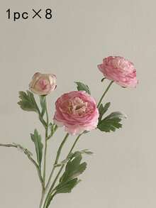 1/3/5/8支人造丝牡丹玫瑰长茎花束，适合家居装饰、房间装饰、婚礼装饰、花瓶装饰、花园装饰、户外装饰、毕业装饰、母亲节礼物 - 彩色 - 查看 22