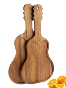 1/2 Pezzi Vassoio in legno a forma di pipa, tagliere per formaggi, vassoio di legno dalla forma irregolare, vassoio per servire la colazione, vassoio per decorazione di feste con cibo, vassoio per bistecca, vassoio per frutta, vassoio per caramelle, piatto per sushi - Castano - Visualizzare 12