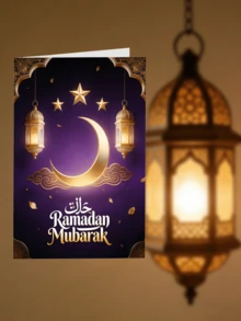 1pc/3pcs, Ramadan Card, Envelope Containing Greeting Card, Eid Al Fitr, Ramadan Auspicious, Envelope Eid Card, Islamic Card, Envelope Paper, Holiday Gift - Single Piece - View 6