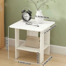 1pc Minimalist Modern Coffee Table, Small Side Table For Living Room, Rental Home, Compact Sofa End Table - Multicolor - View 5