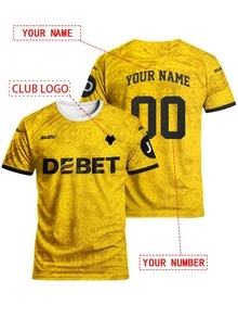 Customized Wolves 25/26 Home Jersey, Personalized With Name & Number, Comfortable Round Neck Sports Shirt, Soft & Lightweight Football Jersey, Suitable For Football Training, Casual Wear, And Gift - Ginger - View 10
