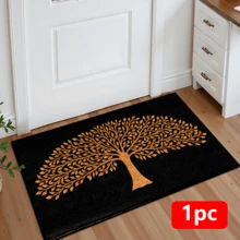 Thảm in họa tiết cây sự sống, chất liệu giả len - Thấm hút cao, dễ vệ sinh, phù hợp trang trí nhà cửa, phong cách nông trại, lối vào, trong nhà, phòng ngủ, nhà bếp, phòng ăn, văn phòng nhỏ/văn phòng tại nhà, bồn rửa, phòng giặt, thảm chùi chân, thảm bếp, thảm chống trơn trượt. - Nhiều màu - Xem 13