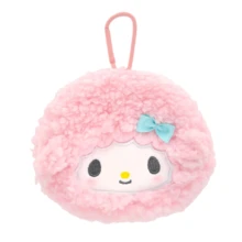 SANRIO Official  My Sweet Piano Fluffy Sherpa Plush Bag Charm Cute Pink Keychain & Coin Pouch Accessory, Christmas Valentine Easter Mother's Day Holiday Gift For Her Purse Charm Purse - 彩色 - 查看 11