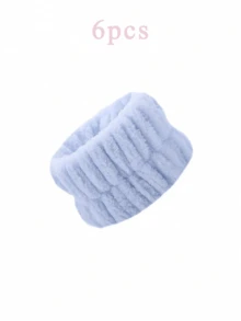 Bộ 8PCS/6PCS/4PCS/2PCS/1PC - Vòng đeo tay phòng tắm, vòng đeo tay co giãn đơn sắc đơn giản, vòng đeo tay rửa mặt thấm hút, vòng đeo tay thấm ẩm cho nữ, chống mồ hôi khi trang điểm và thể thao, dùng để rửa mặt, rửa tay - Nhiều màu - Xem 31
