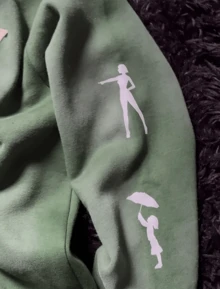 Y2K Zip-Up Hoodie, Harajuku Gothic Pattern Hoodie, StreetStyle Jacket, Loose Sweatshirt For Fall, Winter Clothing  Casual    Polyester    Pocket    Daily - 綠色 - 查看 2