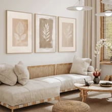 Bộ 3 tranh nghệ thuật đường nét thực vật màu be, tranh in lá cây tối giản, tranh canvas lá phong cách Boho, trang trí tường hiện đại, phù hợp cho phòng khách, phòng ngủ, nhà bếp, ký túc xá, văn phòng, quán cà phê, hành lang, phòng ăn và các không gian trang trí nhà khác, thích hợp cho sinh nhật, lễ tốt nghiệp và các dịp khác, có thể dùng làm tranh canvas treo tường, tranh nghệ thuật dành cho nữ giới thời trang, tranh nghệ thuật trích dẫn truyền cảm hứng, trang trí nhà cửa, tranh treo tường. - Màu be - Xem 11