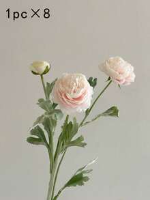 1/3/5/8支人造丝牡丹玫瑰长茎花束，适合家居装饰、房间装饰、婚礼装饰、花瓶装饰、花园装饰、户外装饰、毕业装饰、母亲节礼物 - 彩色 - 查看 21