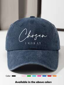 1pc Unisex Baseball Cap, Letter Print, Casual Style For Spring And Autumn, Suitable For Daily Use, Traveling, Hiking, Skiing - Multicolor - View 11
