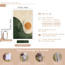 لوحة فنية حائطية عصرية، ملصق فني ياباني بسيط على قماش، ديكور الشمس والأخضر البيج، فن حائطي كلاسيكي عصري، ديكور موسم الربيع/الصيف، طباعة حبر أنيقة، مؤطرة أو غير مؤطرة، ديكور غرفة، ديكور منزلي، هدية مثالية لتدشين المنزل، ديكور شقة السكن الجامعي، هدايا لديكور الحائط في الفندق، المنزل، غرفة المعيشة، غرفة النوم، الحمام والمكتب - متعدد الألوان - مشاهدة 14