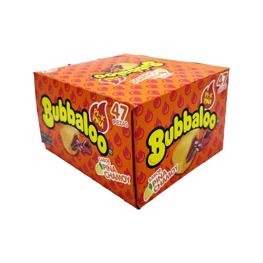 Ricolino Bubbalo Chamoy Spicy Pineapple Flavored Gum 47 Pieces Mexican Candy Dulces Mexicanos Sweet Chewy Snack Bonbon Juicy - Dứa Chamoy - Xem 1