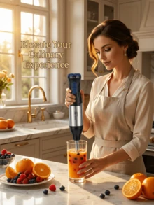 SOKANY 4-In-1 Multifunctional 1000W Stainless Steel Electric Hand Blender, SK-1711-4, Black - Black - View 1